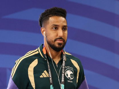 لاعب المنتخب السعودي سالم الدوسري قبل مباراة الرأس الأخضر في كأس العالم 2026 - 26 يونيو 2026 - Reuters