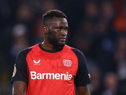 النيجيري فيكتور بونيفاس من مباراة باير ليفركوزن وأرمينيا بييليفيلد بكأس ألمانيا - 1 أبريل 2025 - Reuters