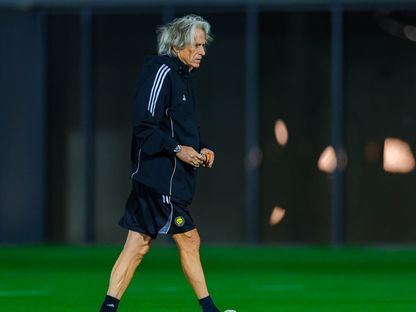 جورجي جيسوس مدرب النصر السعودي في حصة تدريبية - 14 يناير 2026 - X/@AlNassrFC