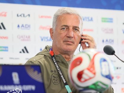 فلاديمير بيتكوفيتش خلال مؤتمر صحفي قبل مباراة الجزائر والأرجنتين بكأس العالم - 15 يونيو 2026 - FB/Équipe d'Algérie de football