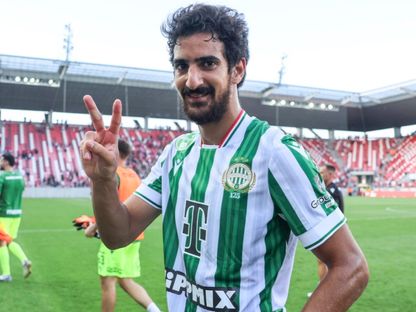 التونسي محمد علي بن رمضان يسجل ثنائية لفريق  فرينكفاروزي أمام DVTK في الجولة الثالثة من الدوري المجري 2025-2024 - Fradi_HU