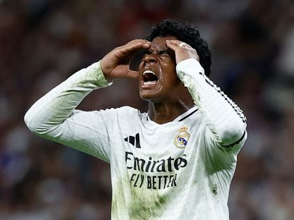 البرازيلي إندريك لاعب ريال مدريد خلال مواجهة ريال سوسيداد في إياب نصف نهائي كأس الملك - 1 أبريل 2025 - Reuters