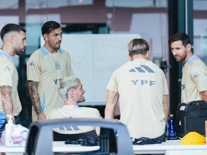نجوم الأرجنتين من معسكر المنتخب في ميامي الأميركية - 7 أكتوبر 2025 - X/Argentina