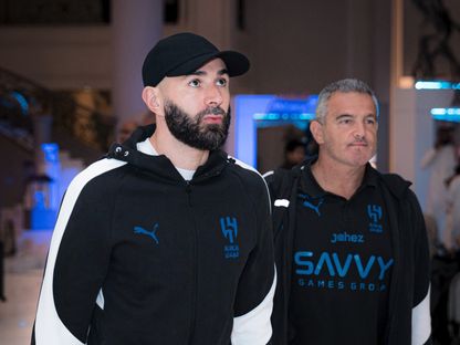 من وصول كريم بنزيما نجم الهلال لمدينة الاحساء لمواجهة الفتح في الدوري السعودي - 13 مارس 2026 - X/@Alhilal_FC