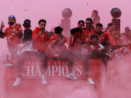موكب احتفال ليفربول بلقب الدوري الإنجليزي للمرة ال20 في تاريخه - Reuters