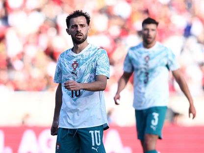 برناردو سيلفا خلال مباراة البرتغال وتشيلي الودية - 6 يونيو 2026 - Reuters