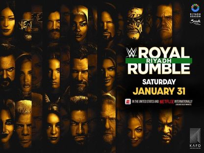 الملصق الترويجي لعرض Royal Rumble - الهيئة العامة للترفيه في السعودية