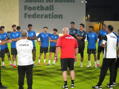 لاعبو منتخب اليمن خلال تدريب - 16 سبتمبر 2026 - FB/@الاتحاد اليمني لكرة القدم