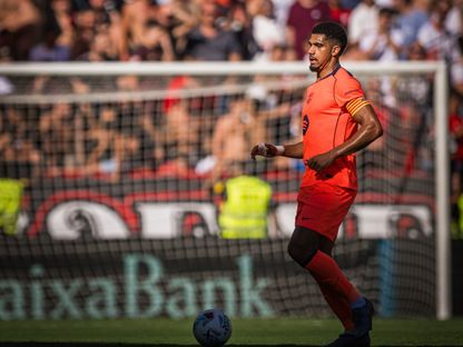 رونالد أراوخو مدافع برشلونة خلال مواجهة إشبيلية بالدوري الإسباني - 5 أكتوبر 2025 - X@FCBarcelona