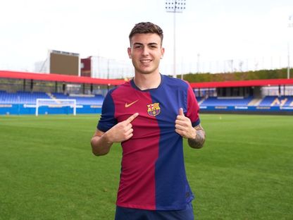 فيكتور باربيرا مهاجم برشلونة أتلتيك - 8 سبتمبر 2024 - X/@Somhiseremfcb