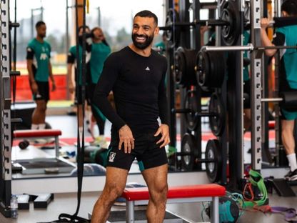 لاعب ليفربول محمد صلاح خلال تدريبات الفريق بعد عودته من كأس أمم إفريقيا 2025 - 20 يناير 2026 - www.liverpoolfc.com