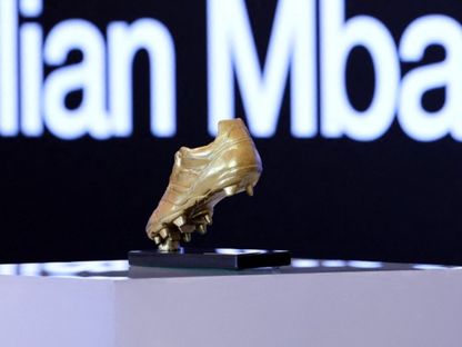 جائزة الحذاء الذهبي الأوروبي التي ستمنح للاعب ريال مدريد كيليان مبابي - 31 أكتوبر 2025 - Reuters