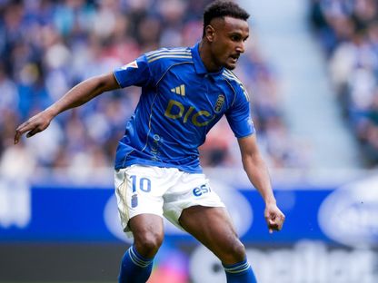 هيثم حسن مهاجم أوفييدو الإسباني يقترب من تمثيل مصر - 15 فبراير 2026 - X@RealOviedo