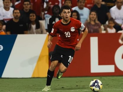 بلال عطية لاعب الأهلي خلال مشاركته مع منتخب مصر في كأس العالم تحت 17 عاماً - instagram/belalatya10