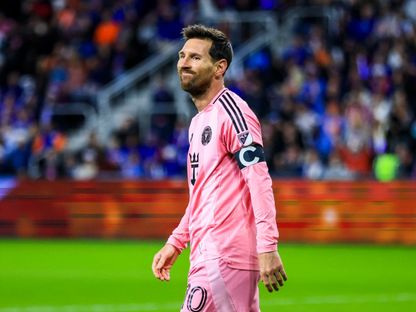 ليونيل ميسي خلال مباراة إنتر ميامي ونادي سينسيناتي بكأس الدوري الأميركي - 24 نوفمبر 2026 - Reuters