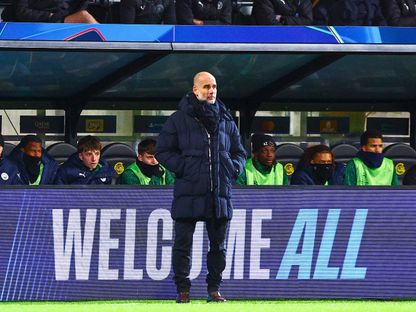 مدرب مانشستر سيتي بيب غوارديولا خلال مباراة ضد بودو/غليمت في دوري أبطال أوروبا - 20 يناير 2026 - via REUTERS