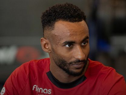 متعب الحربي لاعب الهلال في عيادة الفريق - 28 مارس 2026 - X/@Alhilal_FC