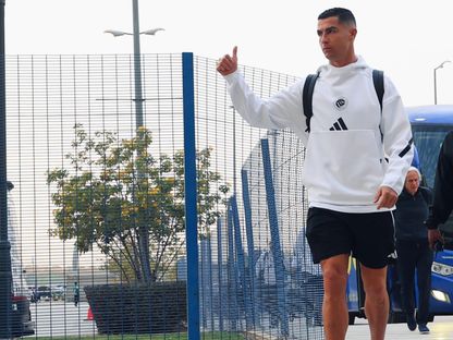 كريستيانو رونالدو قائد النصر خلال وصوله إلى ملعب الأول بارك قبل مباراة الأخدود بالدوري السعودي - 27 ديسمبر 2025 - X/@AlNassrFC