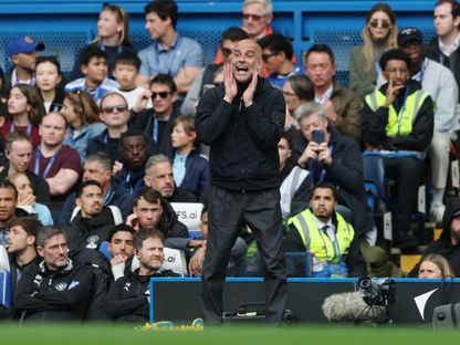 بيب غوارديولا مدرب مانشستر سيتي خلال مباراة تشيلسي في الدوري الإنجليزي - 12 أبريل 2026 - Action Images via Reuters