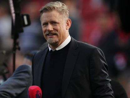 الدانماركي بيتر شمايكل أسطورة مانشستر يونايتد الإنجليزي السابق - 24 فبراير 2019 - Reuters