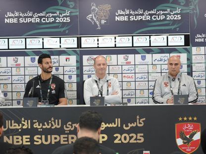 ييس توروب مدرب الأهلي في مؤتمر صحفي قبل نهائي السوبر المصري - 8 نوفمبر 2025 - X/@AlAhly