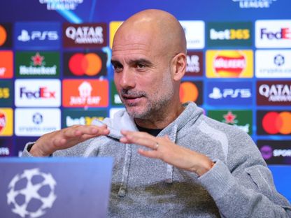 بيب غوارديولا مدرب مانشستر سيتي خلال مؤتمر صحفي - 4 نوفمبر 2025 - Reuters