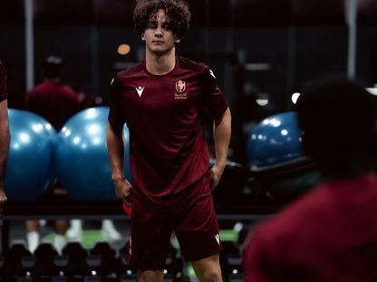 لاعب الوسط الكرواتي الشاب لوفرو تشيلفي في أول حصة تدريبية مع نادي الدرعية - 8 سبتمبر 2026 - X/@diriyahclub