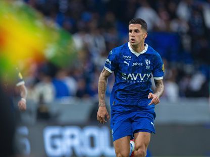 جواو كانسيلو لاعب الهلال خلال مباراة ضد الأهلي بالدوري السعودي - 28 فبراير 2025 - X/@Alhilal_FC