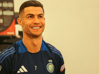 كريستيانو رونالدو في تدريبات النصر السعودي - 3 يناير 2025 - @Cristiano