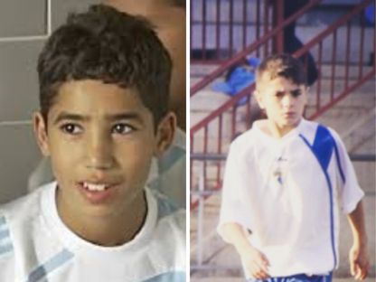 نجما المغرب أشرف حكيمي وبراهيم دياز أثناء الطفولة في صورة مُركبة - الشرق