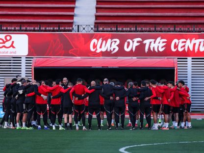 خلال تدريب للأهلي المصري - 14 فبراير 2026 - X/@AlAhly