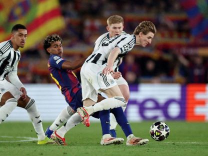 أنتوني غوردون خلال مباراة بين نيوكاسل يونايتد وبرشلونة في دوري أبطال أوروبا - 18 مارس 2026 - reuters