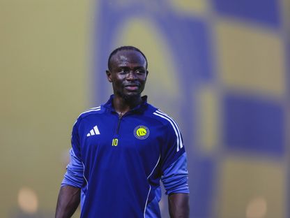 ساديو ماني لاعب النصر في حصة تدريبية - 9 أبريل 2026 - X/@AlNassrFC