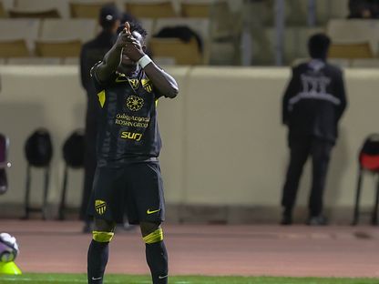 روجر فيرنانديز لاعب الاتحاد السعودي يحتفل بعد تسجيله هدفاً في شباك نيوم - 31 ديسمبر 2025 - facebook/ittihadclub