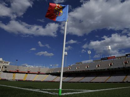 ملعب مونتجويك قبل مباراة بين برشلونة وريال مدريد في الدوري الإسباني -  28 أكتوبر 2023 - Reuters 