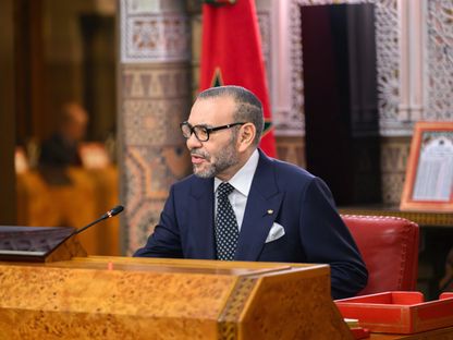 ملك المغرب محمد السادس خلال جلسة للحكومة في الدار البيضاء - 1 يونيو 2024 - mapphoto.ma