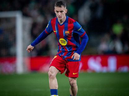 مارك كاسادو لاعب برشلونة خلال مواجهة راسينغ سانتاندير في كأس ملك إسبانيا - 15 يناير 2026 - X/@FCBarcelona