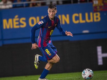 بيدري من مباراة برشلونة وخيتافي بالدوري الإسباني - 21 سبتمبر 2025 - X/FCBarcelona_es