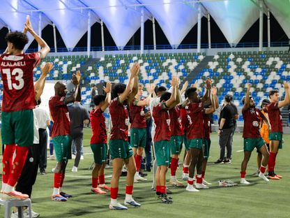 فريق الاتفاق يحتفل بفوزه على الفتح في الدوري السعودي - 22 أغسطس 2026 - x@ettifaq