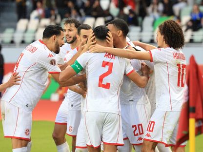 فرحة لاعبي تونس بهدف إسماعيل غربي أمام تنزانيا بكأس أمم إفريقيا - 30 ديسمبر 2025 - FB/ Équipe Nationale Tunisienne