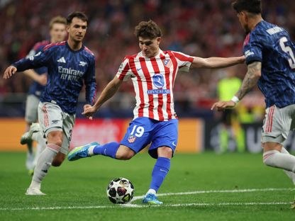 جوليان ألفاريز خلال مباراة أتلتيكو مدريد وأرسنال بدوري أبطال أوروبا - 29 أبريل 2026 - Reuters