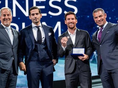 ليونيل ميسي في حفل تسلم مفتاح مدينة ميامي الأميركية - leomessisite/x