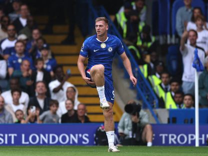 ليام ديلاب بعد إصابته خلال مباراة بين تشيلسي وفولهام - 30 أغسطس 2025 - Action Images via Reuters