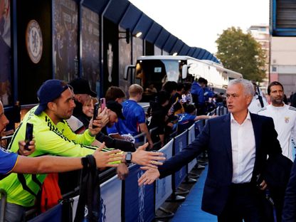 جوزي مورينيو قبل مباراة تشيلسي وبنفيكا بدوري أبطال أوروبا - 30 سبتمبر 2025 - Reuters