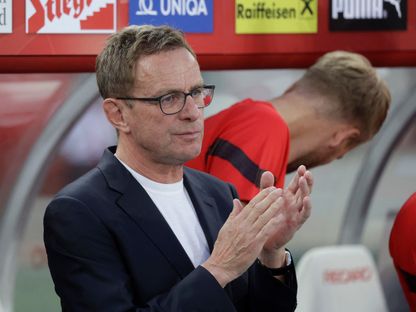 مدرب النمسا رالف رانغنيك قبل مباراة ضد السويد في تصفيات "يورو 2024" – 20 يونيو 2023 - Reuters