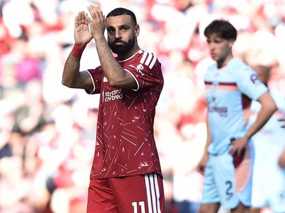 محمد صلاح خلال مباراة ليفربول وبرينتفورد بالدوري الإنجليزي الممتاز - 24 مايو 2026 - Reuters