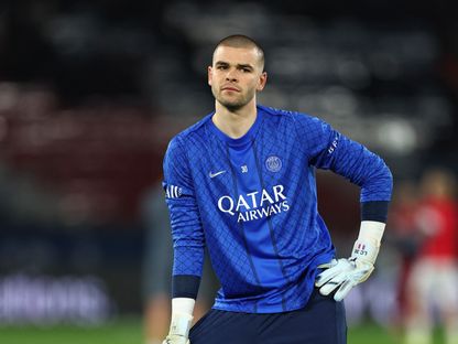 لوكاس شوفالييه حارس باريس سان جيرمان الفرنسي - 6 مارس 2026 - REUTERS