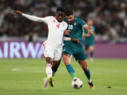 من مواجهة العراق والإمارات في إياب الملحق الآسيوي المؤهل للملحق العالمي لكأس العالم 2026 - 18 نوفمبر 2025 - Reuters