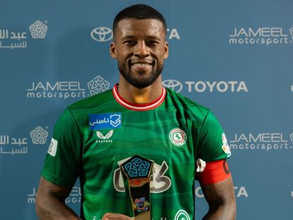 جورجينيو فينالدوم لاعب الاتفاق رجل مباراة ضمك بالدوري السعودي - 6 فبراير 2026 - x@ettifaq