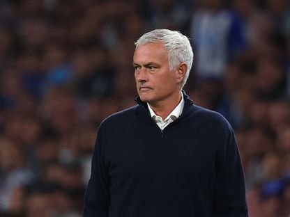 جوزيه مورينيو من مباراة بنفيكا وبورتو بالدوري البرتغالي - 5 أكتوبر 2025 - Reuters